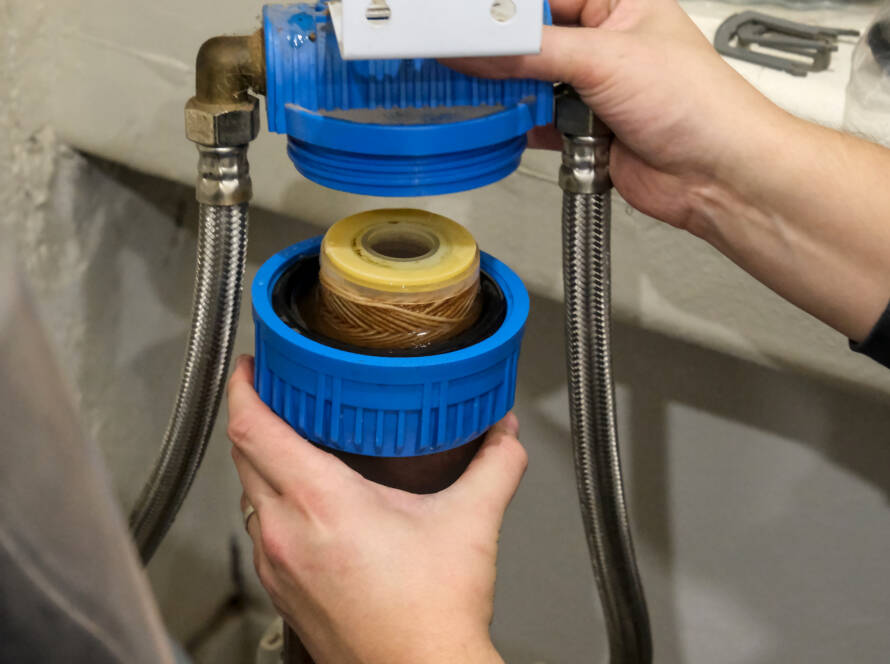 Water softener installation